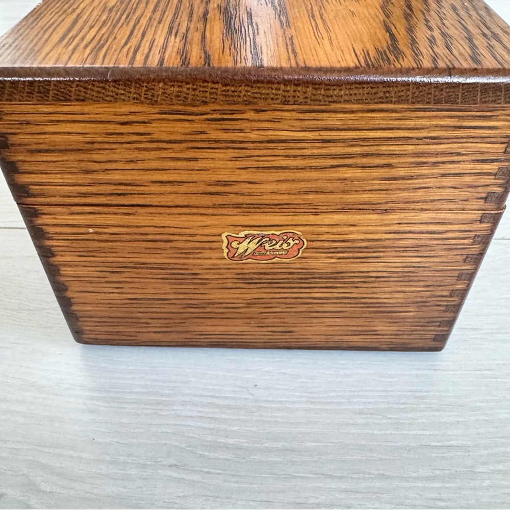 Vintage Weiss Cookware Sticker on Wood - Orange, Gold, Black - Picture 3 of 9